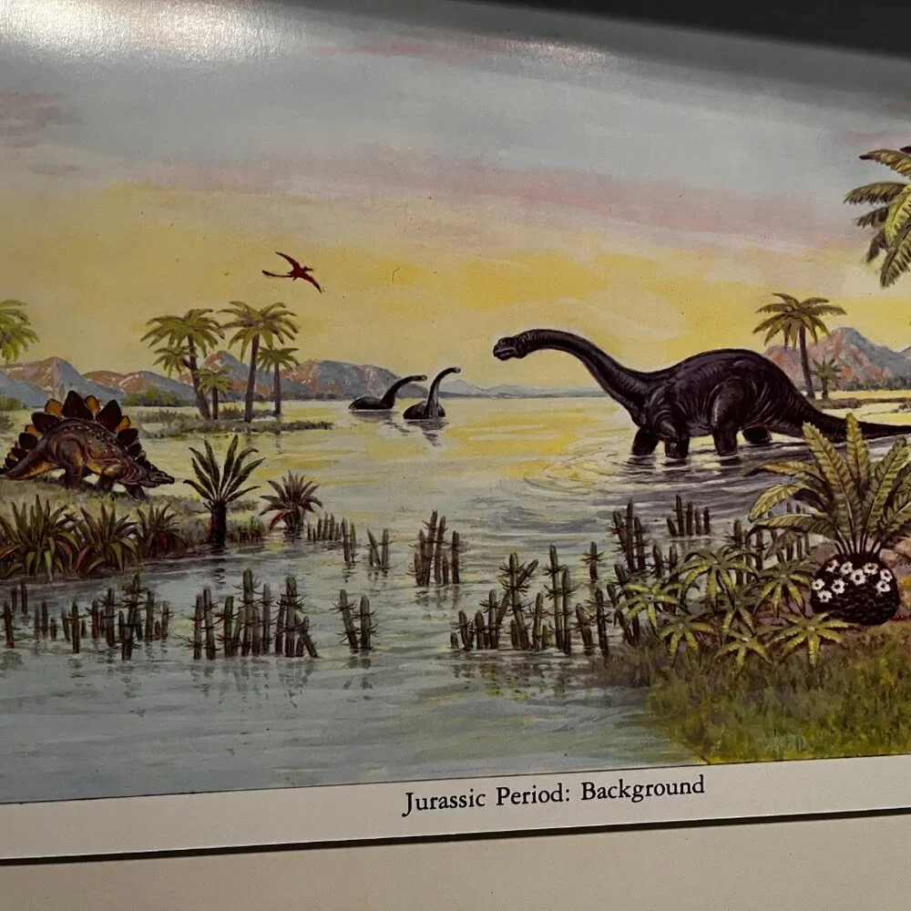 Dinosaur Dioramas to Cut and Assemble (2 Complete‎ 3-D Scenes) (copyright 1983)